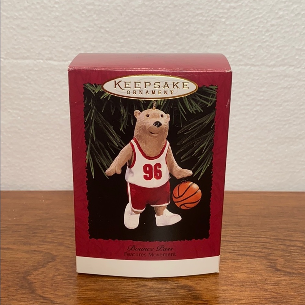 NIB Hallmark “Bounce Pass” ornament.